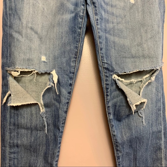 LUCKY BRAND DYLAN BOYFRIEND SUPER DISTRESSED JEANS - Picture 4 of 8